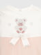 Сукня з фатиновими вставками біло-пудрова | 6829819 | фото 3