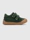 Зелені шкіряні черевики на липучках | 6829870 | фото 2