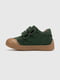 Зелені шкіряні черевики на липучках | 6829870 | фото 3