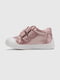 Шкіряні черевики рожево-серебристого кольору на липучках | 6829877 | фото 3