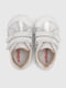 Шкіряні черевики серебристого кольору на липучках | 6829879 | фото 8