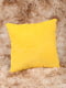 Жовто-блакитна подушка з принтом | 6829940 | фото 2