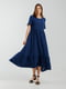 Сукня-максі темно-синього кольору | 6830099 | фото 5