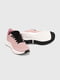Рожеві кросівки на чорній шнурівці | 6830118 | фото 10