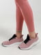 Рожеві кросівки на чорній шнурівці | 6830118 | фото 3