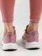 Рожеві кросівки на чорній шнурівці | 6830118 | фото 4