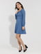 Сукня А-силуету синього кольору в смужку | 6830395 | фото 2