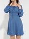 Сукня А-силуету синього кольору в смужку | 6830395 | фото 5