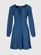 Сукня А-силуету синього кольору в смужку | 6830395 | фото 8