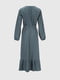Сукня А-силуету синього кольору з візерунком | 6830396 | фото 10