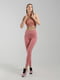 Рожеві спортивні легінси з широкою резинкою | 6830411 | фото 6