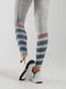 Світло-сірі спортивні легінси з смужками | 6830412 | фото 4
