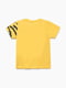 Жовта бавовняна футболка з принтом | 6830487 | фото 3
