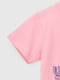Рожева бавовняна футболка з принтом | 6830504 | фото 10