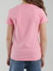 Рожева бавовняна футболка з принтом | 6830504 | фото 4