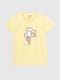 Жовта бавовняна футболка з принтом | 6830512 | фото 7