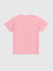 Рожева бавовняна футболка з принтом | 6830516 | фото 9