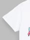Біла бавовняна футболка з принтом | 6830518 | фото 9