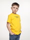 Жовта бавовняна футболка з принтом | 6830669 | фото 2