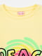 Жовта бавовняна футболка з принтом | 6830671 | фото 2