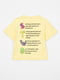 Жовта бавовняна футболка з принтом | 6830671 | фото 4