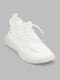 Білі текстильні кросівки на шнурівці | 6830737 | фото 6