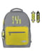Рюкзак шкільний сірий з принтом | 6830961 | фото 2