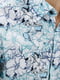 Сорочка приталена блакитна з принтом | 6830996 | фото 4
