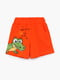 Трикотажный комплект оранжевого цвета с принтом: футболка и шорты | 6831043 | фото 5