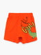 Трикотажный комплект оранжевого цвета с принтом: футболка и шорты | 6831043 | фото 6