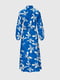 Сукня-сорочка синя з принтом | 6831051 | фото 4