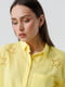 Жовта бавовняна сорочка на гудзиках | 6831384 | фото 4