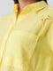 Жовта бавовняна сорочка на гудзиках | 6831384 | фото 5