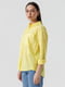 Жовта бавовняна сорочка на гудзиках | 6831384 | фото 6