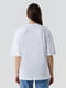 Біла бавовняна футболка з принтом | 6831499 | фото 4