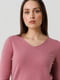 Пуловер приталений малиновий | 6831504 | фото 2