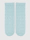 Шкарпетки блакитні в горошок | 6831518 | фото 3