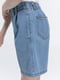 Шорти джинсові з синього деніму та високою посадкою | 6831557 | фото 4