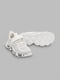 Білі кросівки з принтом та застібкою-липучкою | 6831613 | фото 5