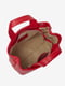 Красная кожаная сумка тоут на молнии | 6831916 | фото 4