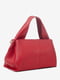 Красная кожаная сумка на молнии | 6831919 | фото 3