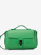 Зеленая кожаная сумка через плечо | 6831920 | фото 2