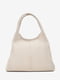 Кожаная сумка шопер цвета капучино | 6831953 | фото 2