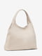Кожаная сумка шопер цвета капучино | 6831953 | фото 3