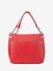 Кожаная красная сумка шопер | 6831955 | фото 3