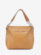 Велика шкіряна сумка шопер рудого кольору | 6831956 | фото 3