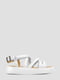 Шкіряні білі сандалії на щільній підошві | 6831967 | фото 7