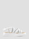 Кожаные белые сандалии на плотной подошве | 6831967 | фото 4