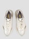 Кожаные белые кроссовки с контрастной отделкой | 6831968 | фото 6