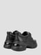 Шкіряні чорні кросівки з масивною підошвою | 6831983 | фото 5